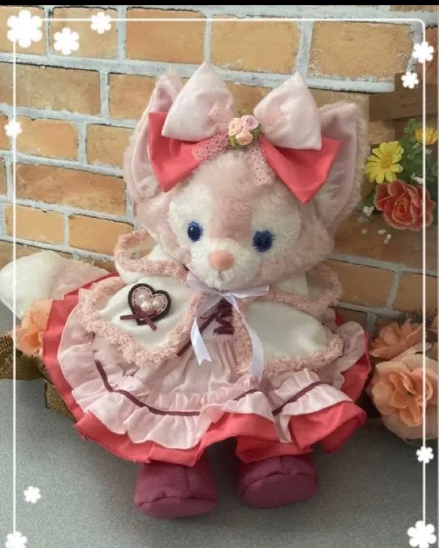 おでん　リーナベルＳ　赤チェックワンピース&ピンク無地ワンピース