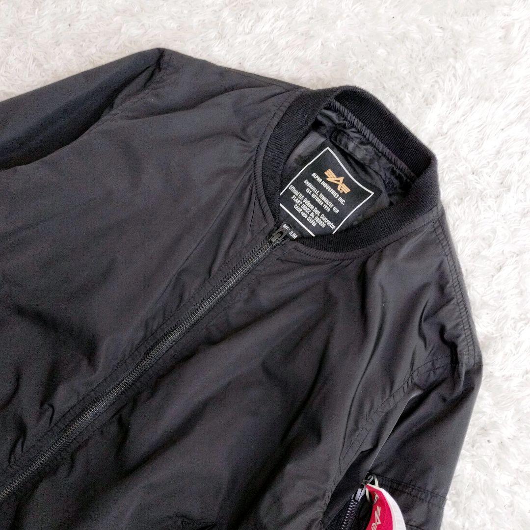 ALPHA INDUSTRIES MA-1 フライトジャケット ブラック　M