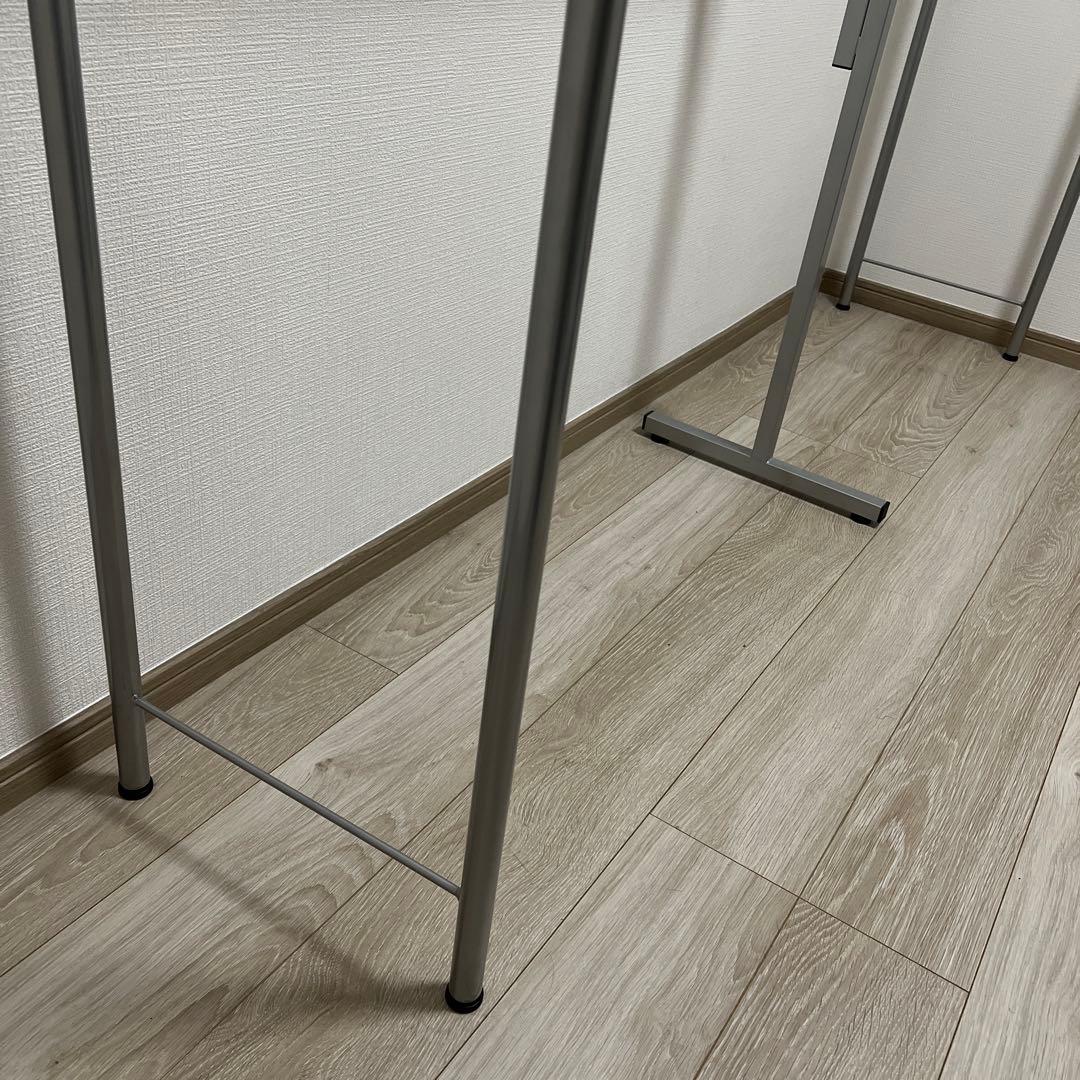 【サキ】突っ張りハンガーラック、大容量クローゼットW111〜200㎝