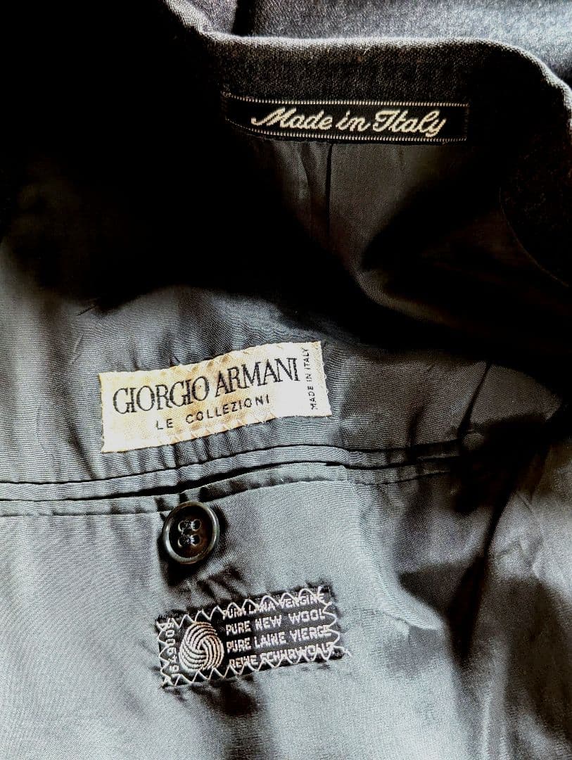 ヴィンテージ Giorgio Armani ダークグレー スーツ