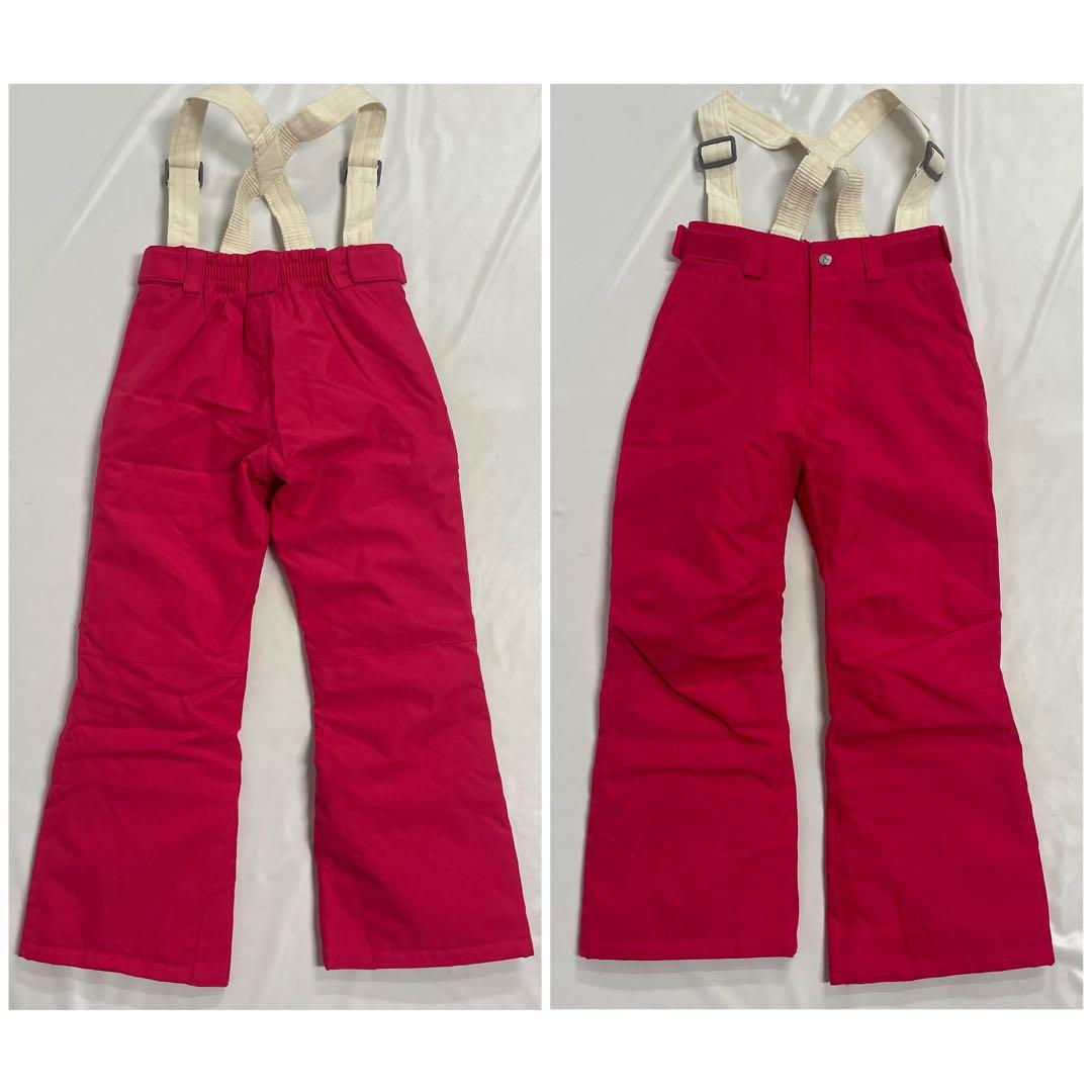 ARBN白×ピンク スキーウェア上下セット 130cm AB33WW1406J①