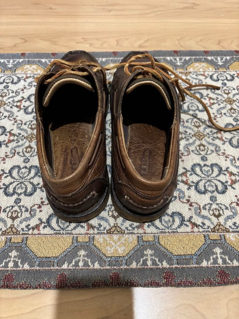 LL Bean ブラウンレザー モカシンシューズ