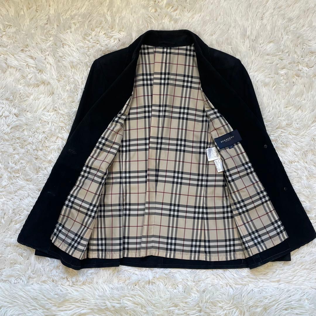 BURBERRY LONDON 羊革 スエード ジャケット ノバチェック 40