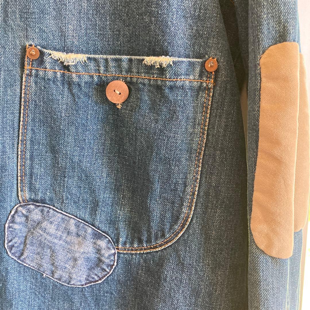 LVC 214 SAC COAT damage加工　made in ITALY