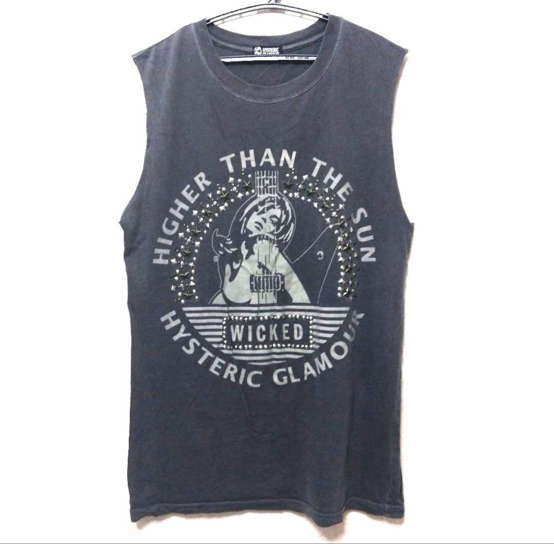 美品 HYSTERIC Glamour スタッズ タンクトップ