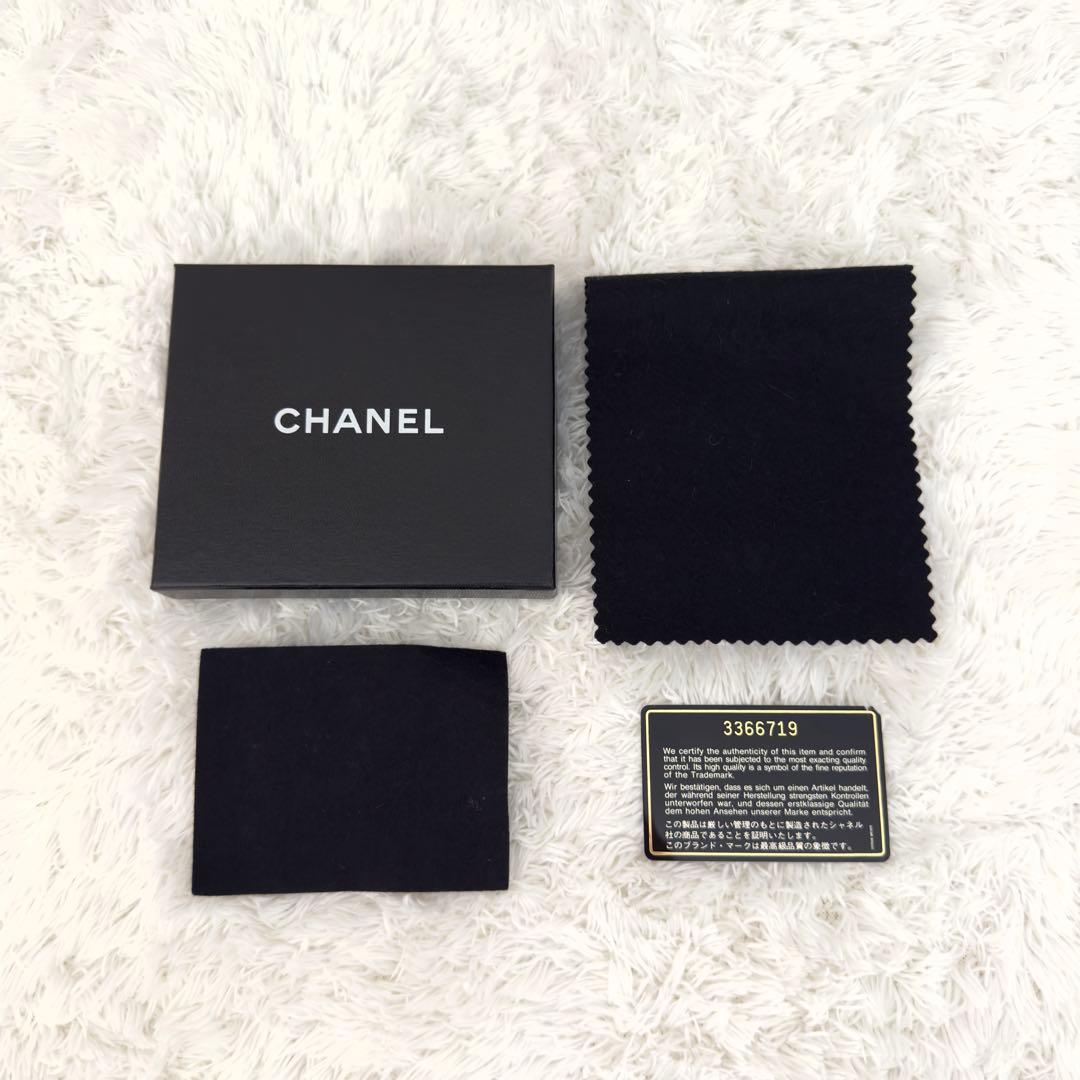 CHANELシャネル ココマーク ビコローレ Wホック 財布 レザー ギャラ付き