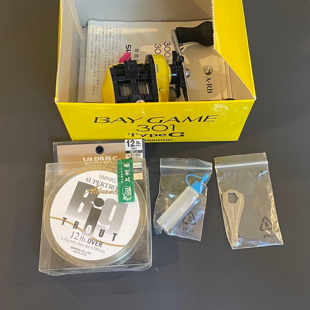 シマノ ベイゲーム タイプG 301 ベイトリール 左巻き BAY GAME