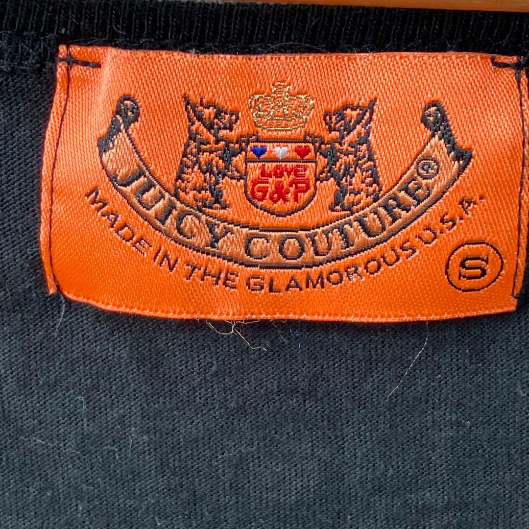 JUICY COUTURE カットソー 半袖 ラインストーン Y2K ギャル 黒