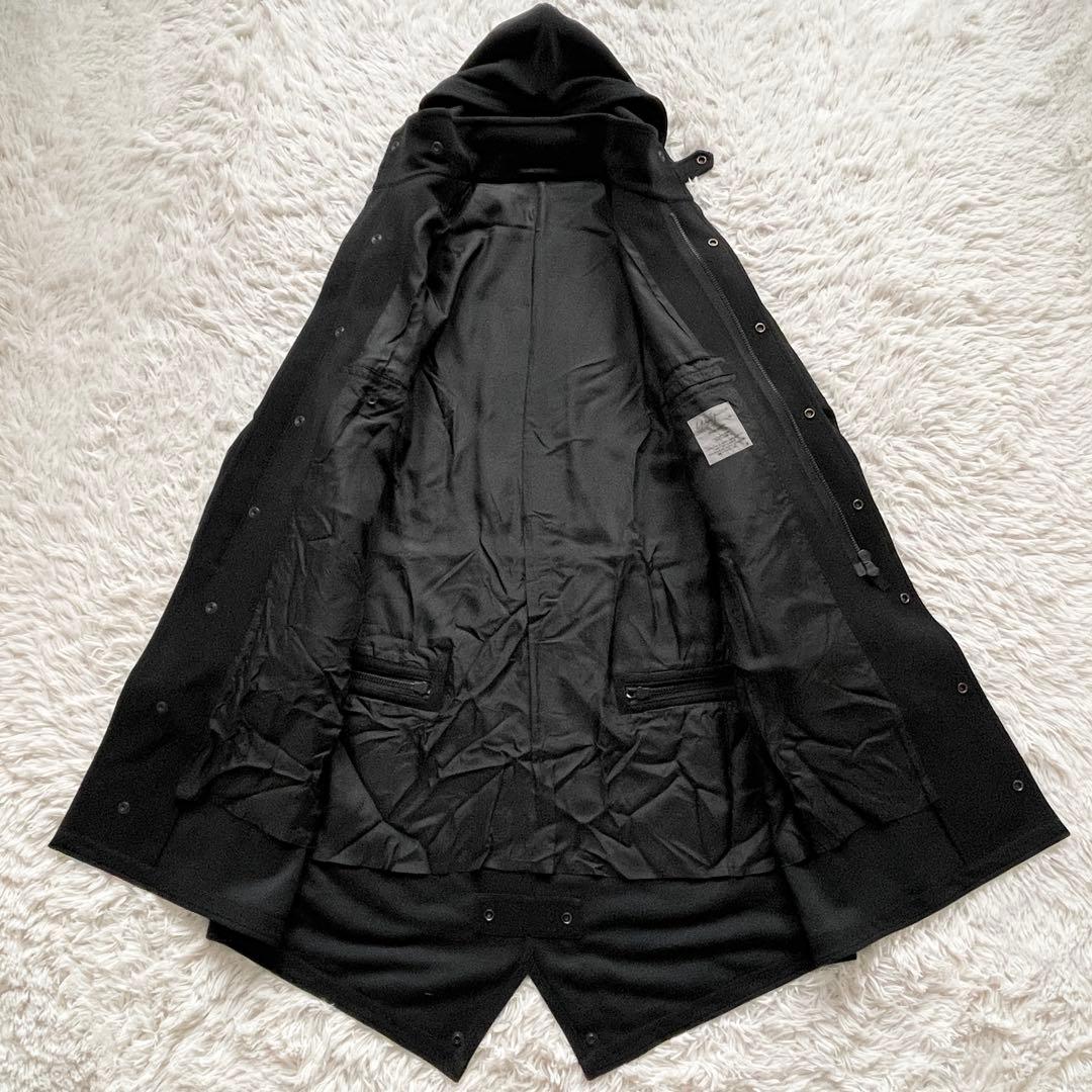ヨウジヤマモト 19AW HC- C08-900 ジップデザインフーデッドコート