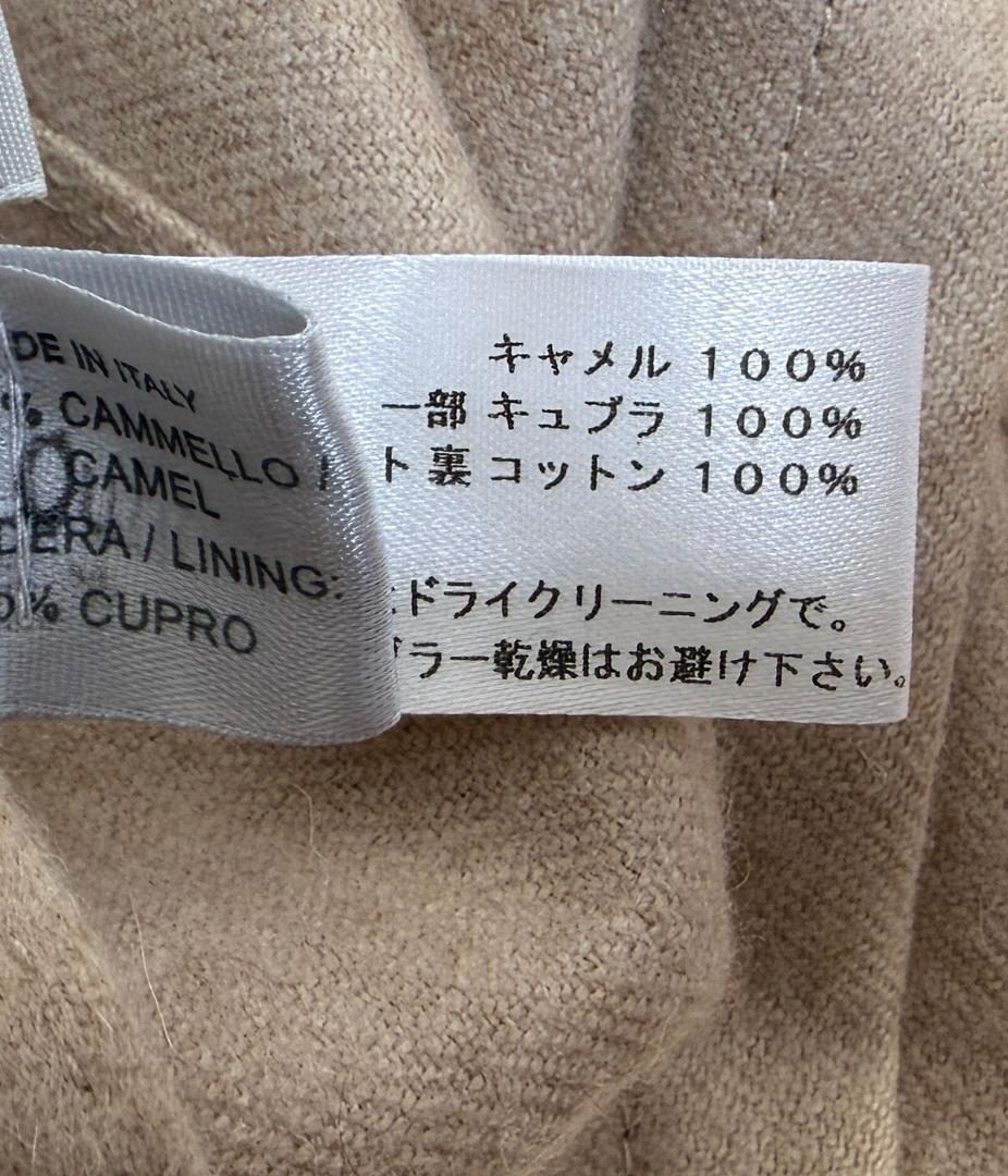 J6119 美品 ボッテガヴェネタ キャメル100%テーラードジャケット 46
