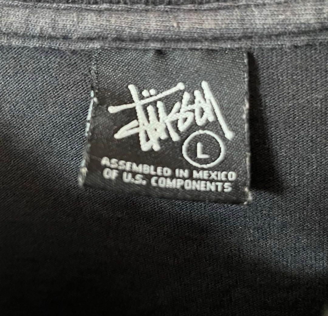 古着 00's ステューシー SSリンク N°4 Tシャツ 黒
