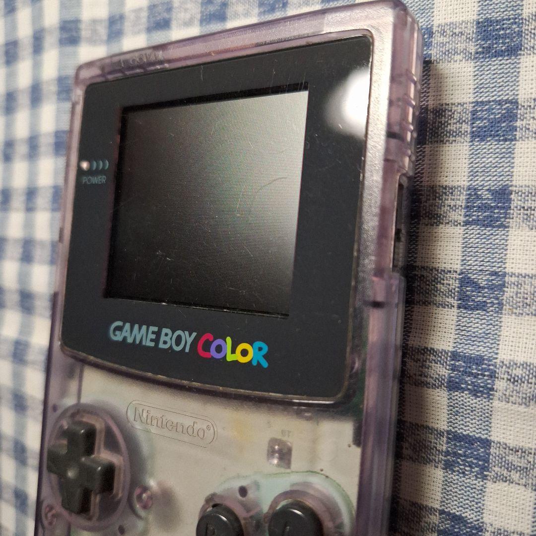 ゲームボーイカラー　本体　GAMEBOYCOLOR　クリアパープル
