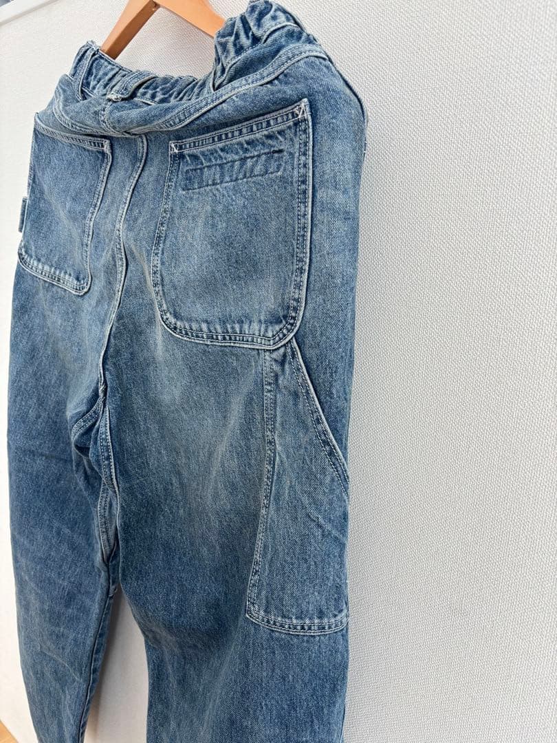 デニム　バレルレッグジーンズ ワイド　Mサイズ