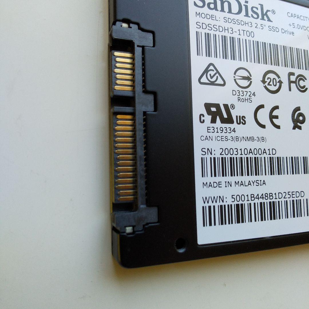 【中古】SanDisk Ultra 3D SSD　 1TB