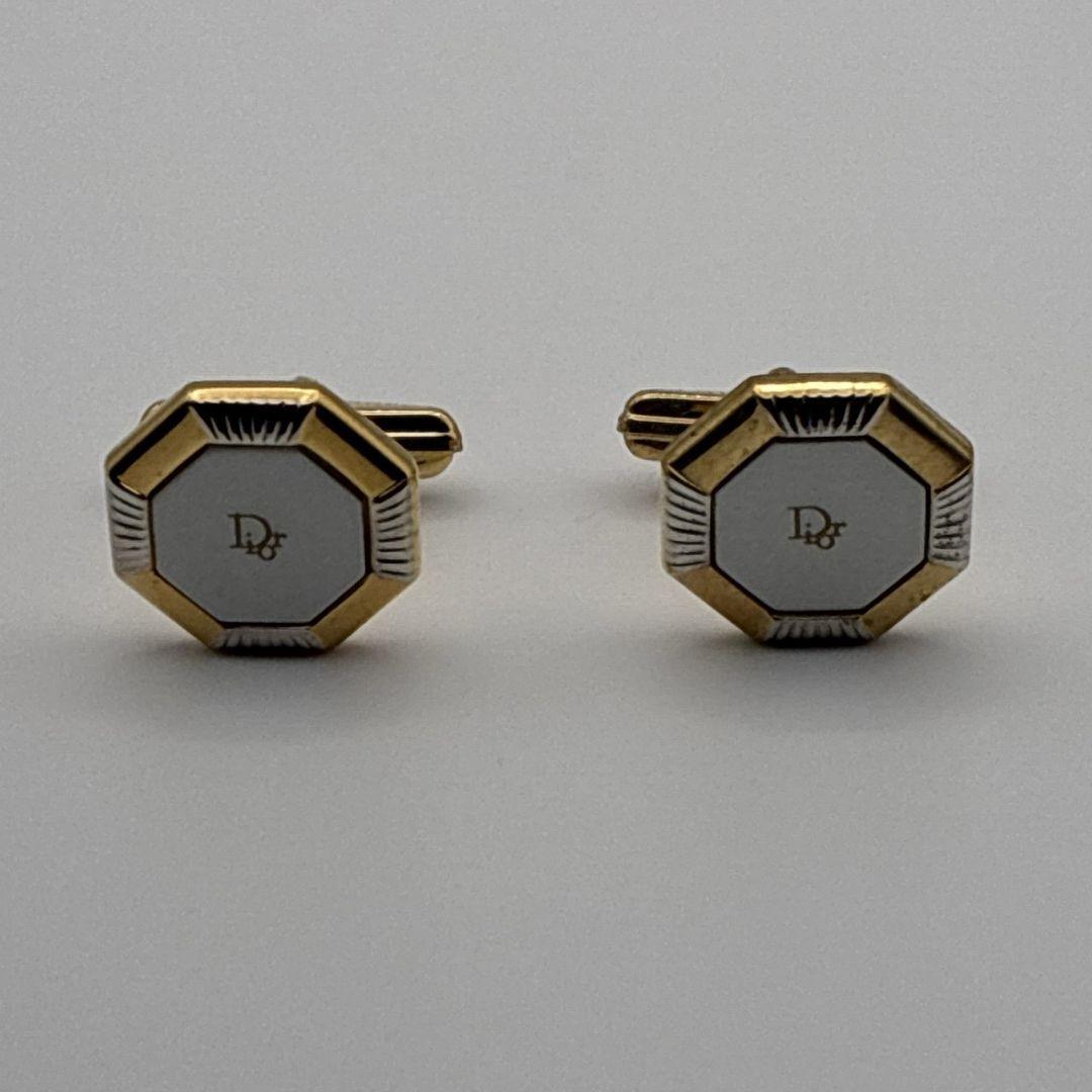 美品✨クリスチャンディオール ネクタイピン・カフス ゴールド×シルバー