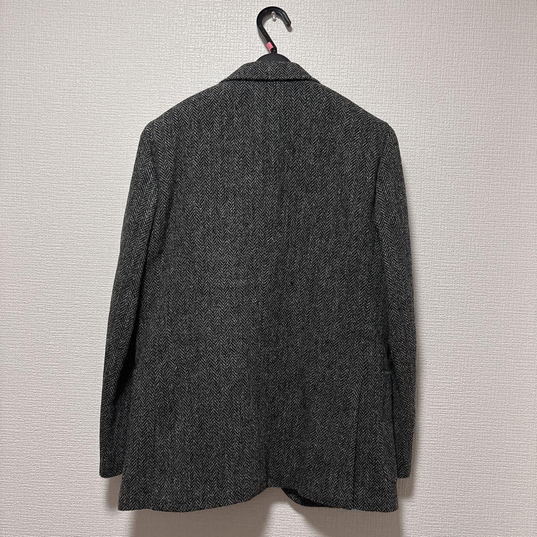 新品 ハリスツイード Harris Tweedヘリンボーン テーラードジャケット
