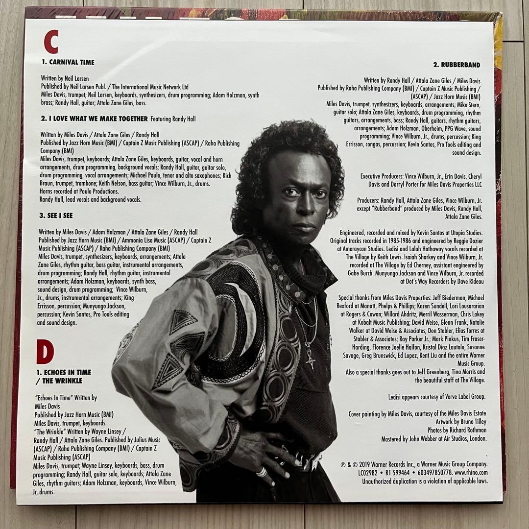 Miles Davis Rubberband LP 美品