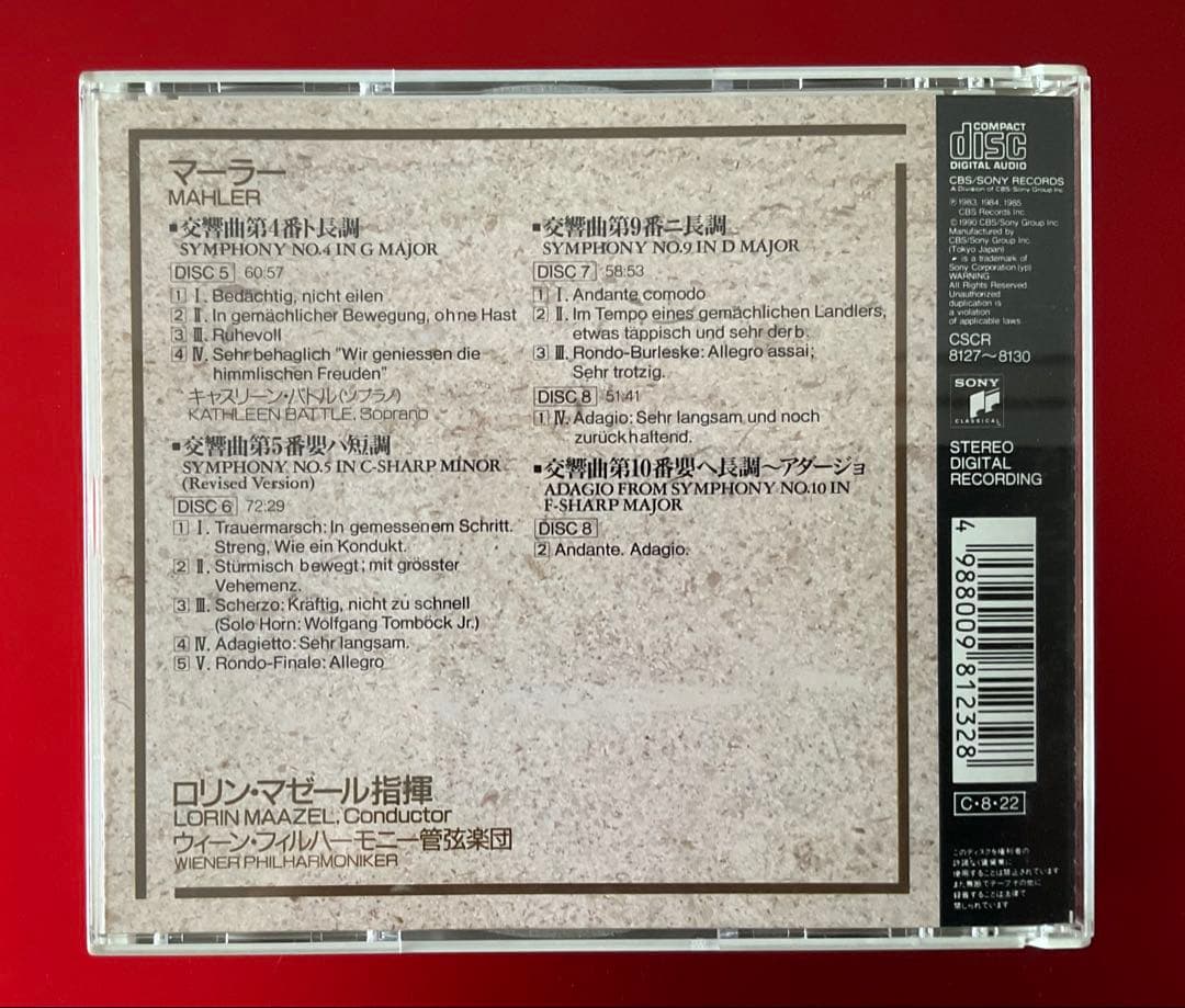 マーラー　交響曲全集　マゼール/ウィーンフィル