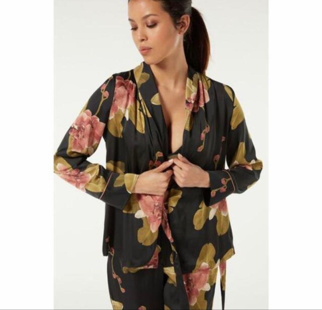 新品⭐︎intimissimi花柄ルームウェア 黒