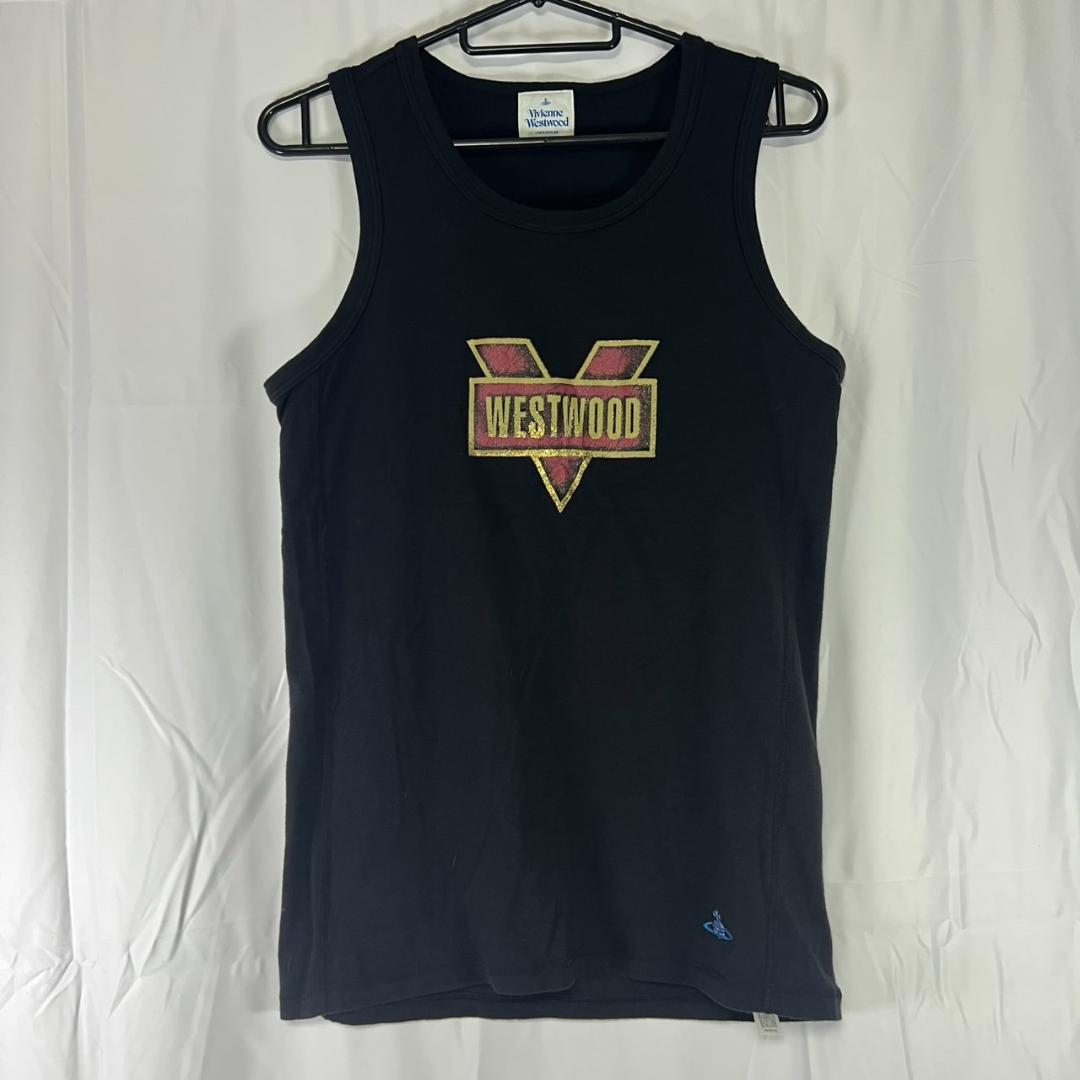 Vivienne Westwood MAN タンクトップ ノースリーブ 黒 SM