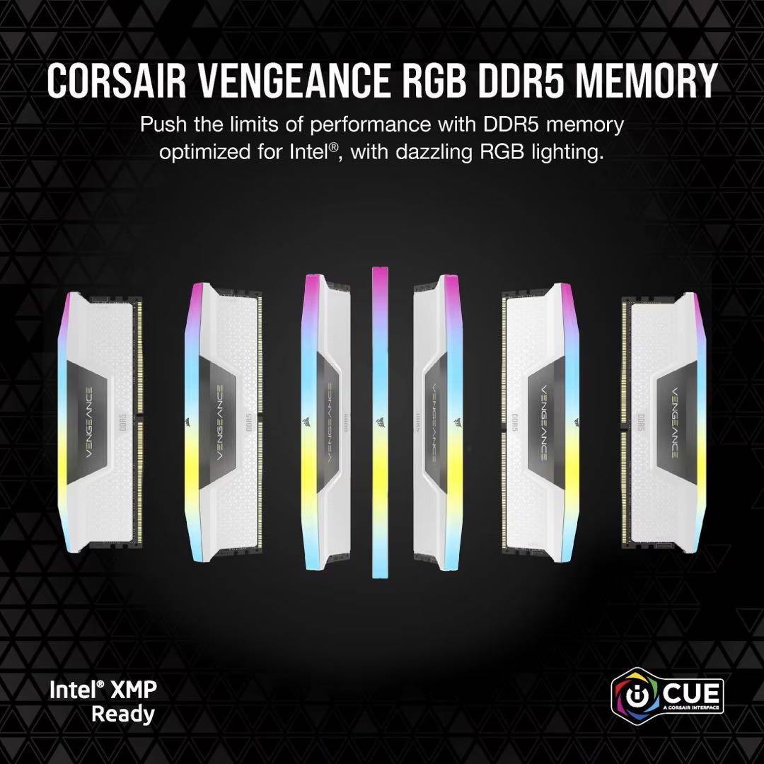 メモリー CORSAIR VENGEANCE RGB DDR5 32GB 6200MHz