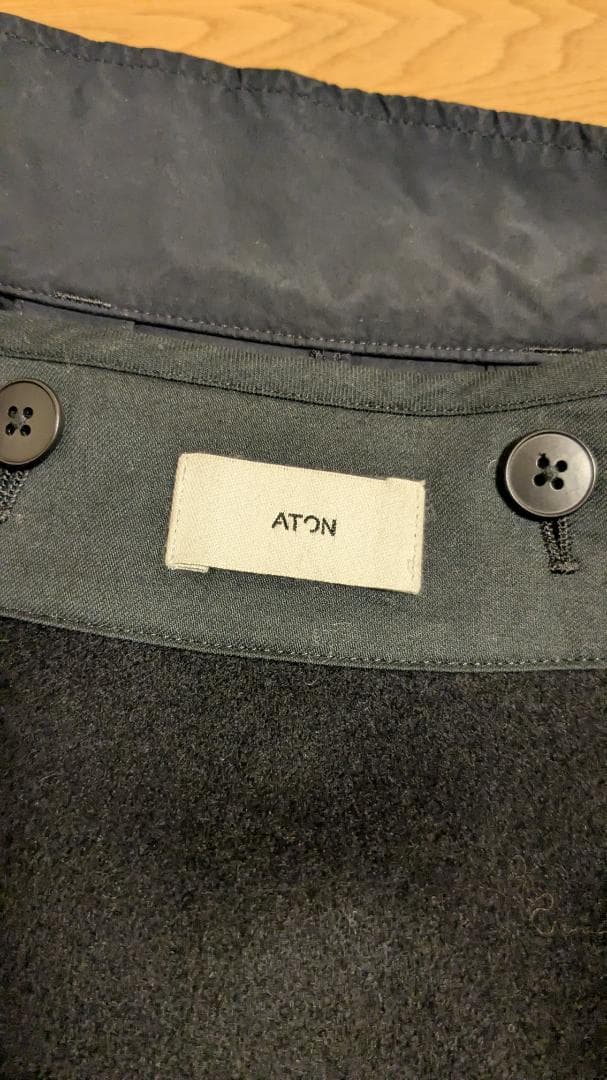 ジャケット・アウター ATON AIR VENTILE SHORT MODS COATsize2