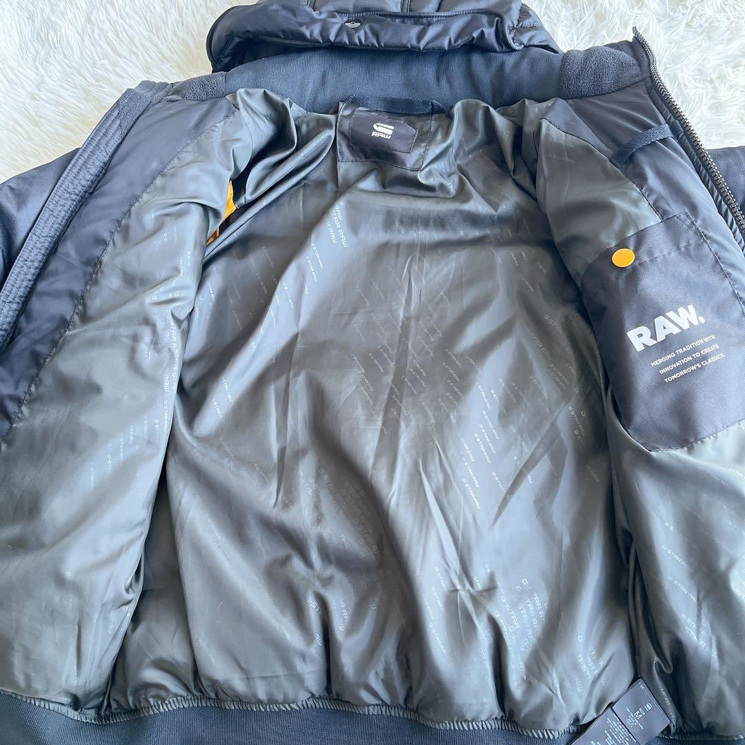 美品 G-STAR RAW ジースター・ロゥ 中綿ジャケット フーデッド M 黒
