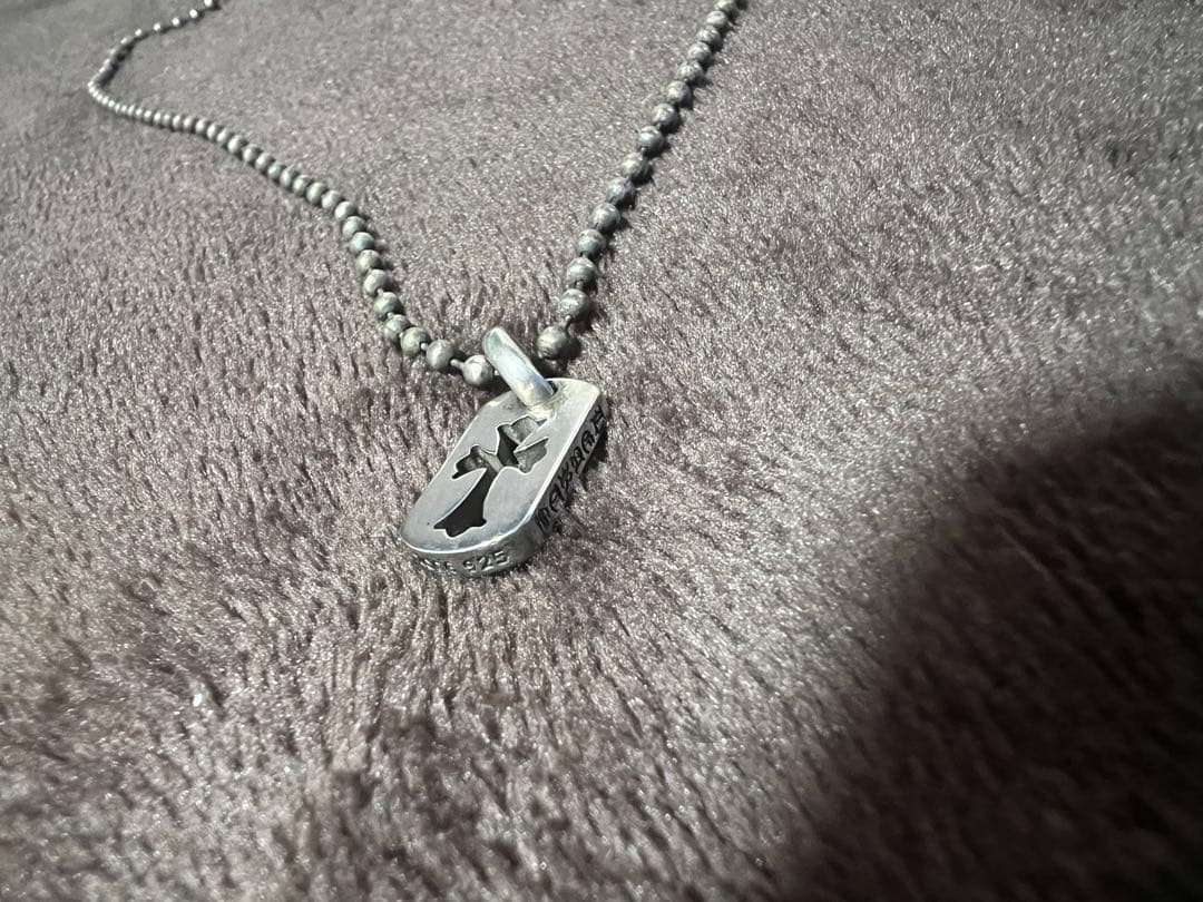 ChromeHearts クロムハーツカットアウトクロスドックタグ(タイニー)