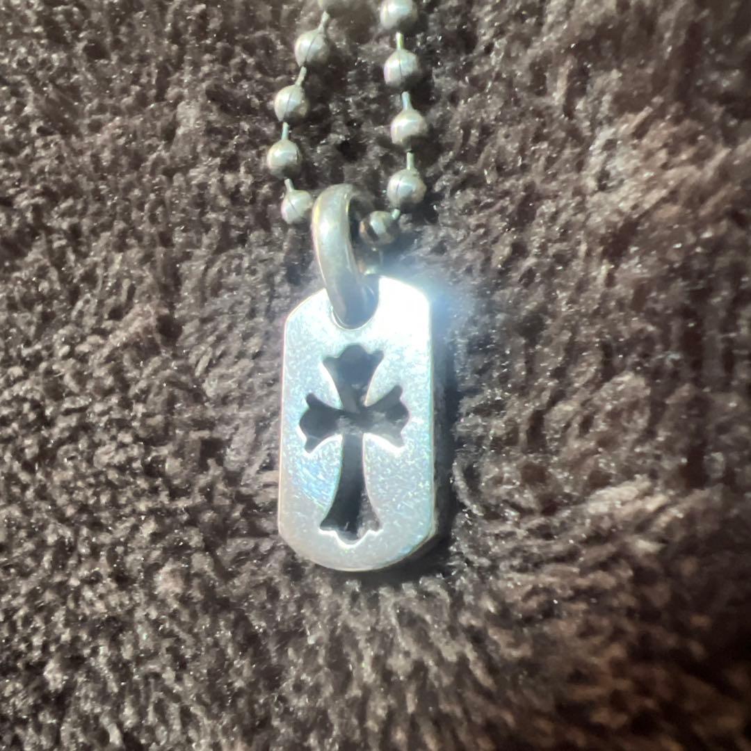ChromeHearts クロムハーツカットアウトクロスドックタグ(タイニー)