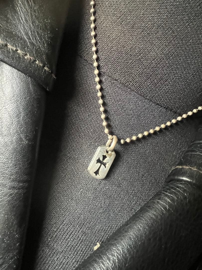 ChromeHearts クロムハーツカットアウトクロスドックタグ(タイニー)
