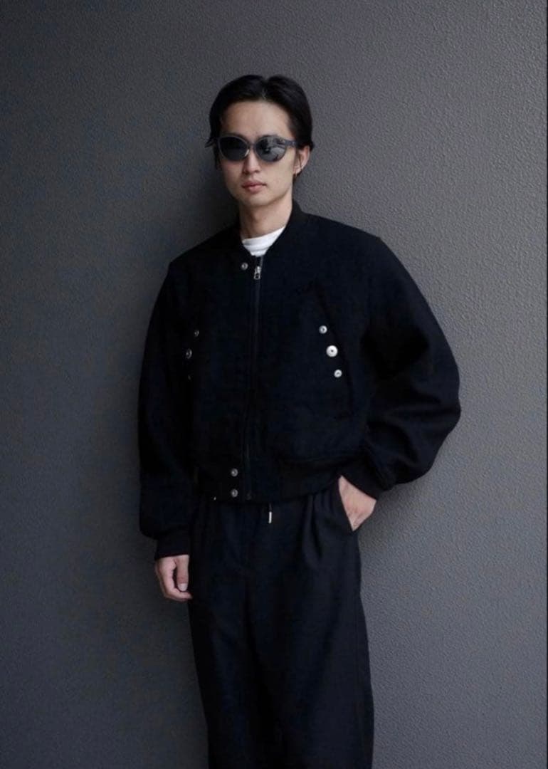 ジャケット・アウター Omar afridi DOBBY BOMBER BULOUSON