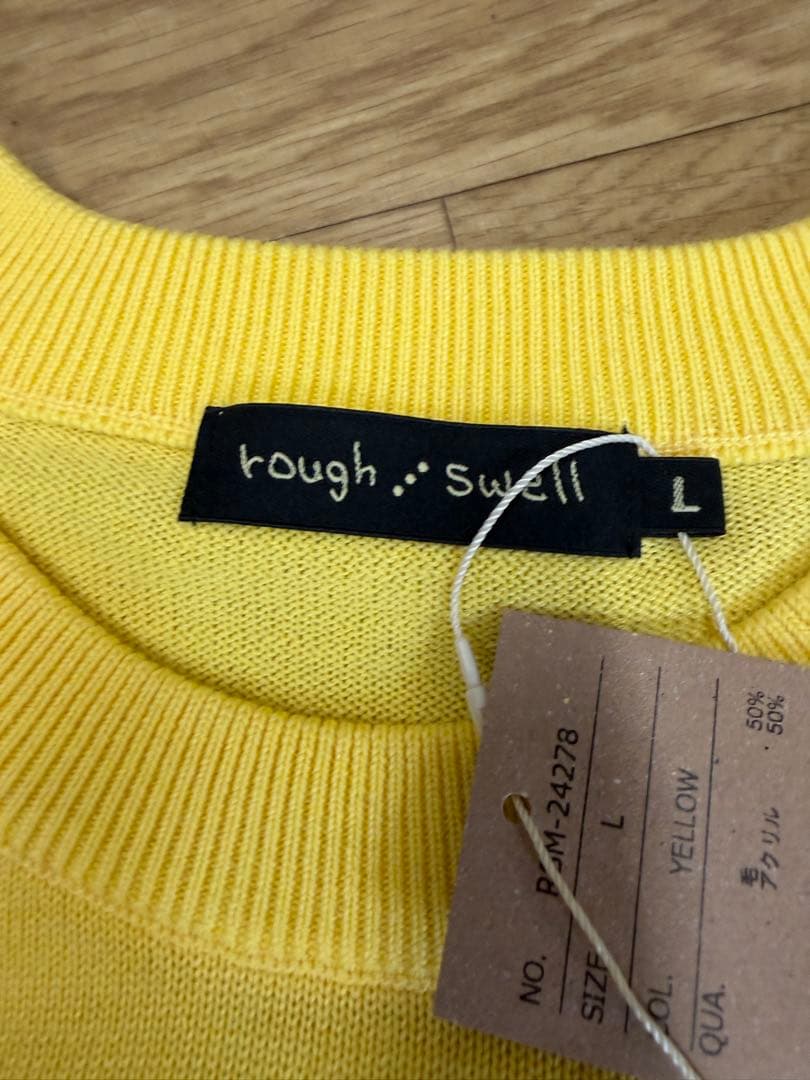 新品正規品【ROUGH&SWELL/L】クルーネックニットセーター長袖