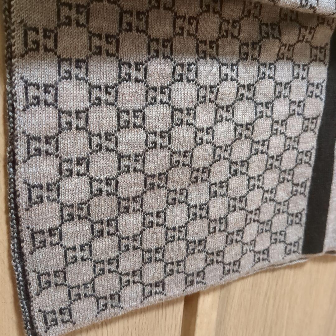 美品 正規店購入 GUCCI マフラー ストール リバーシブル