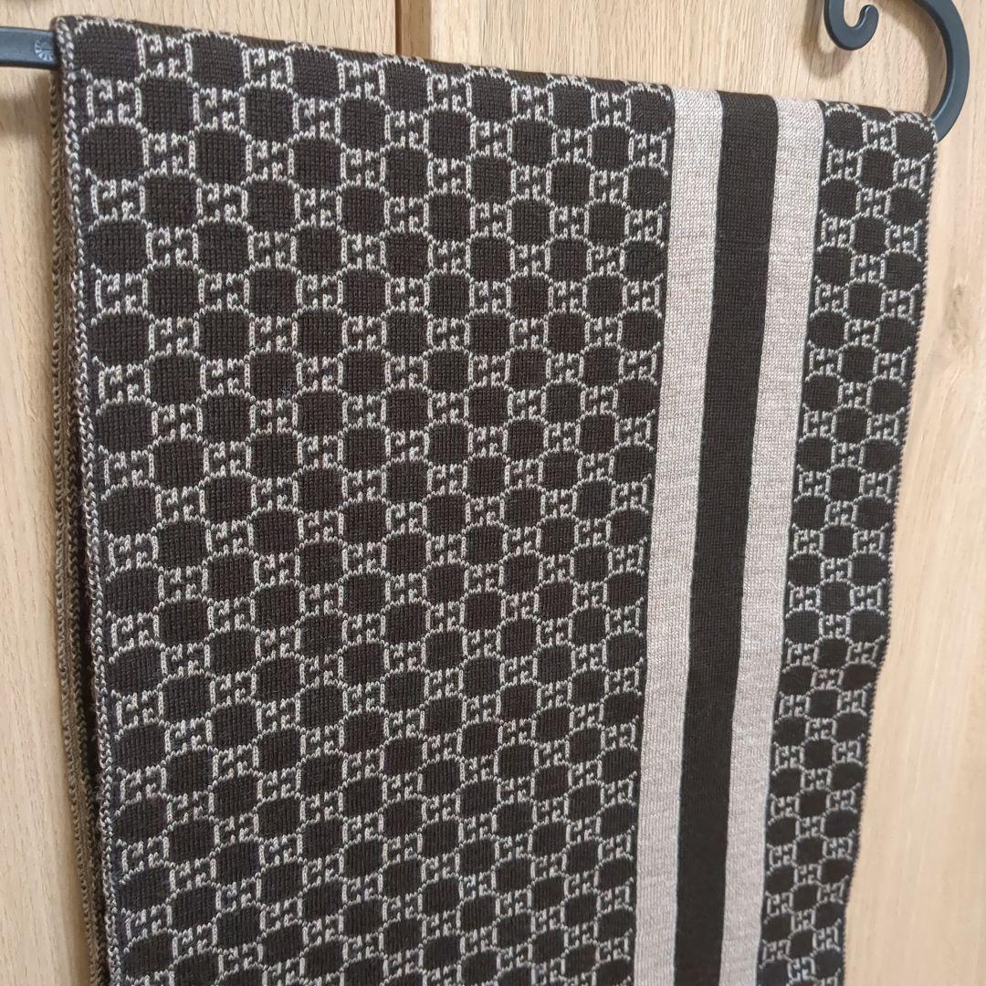美品 正規店購入 GUCCI マフラー ストール リバーシブル