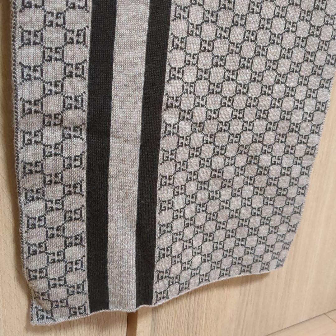 美品 正規店購入 GUCCI マフラー ストール リバーシブル
