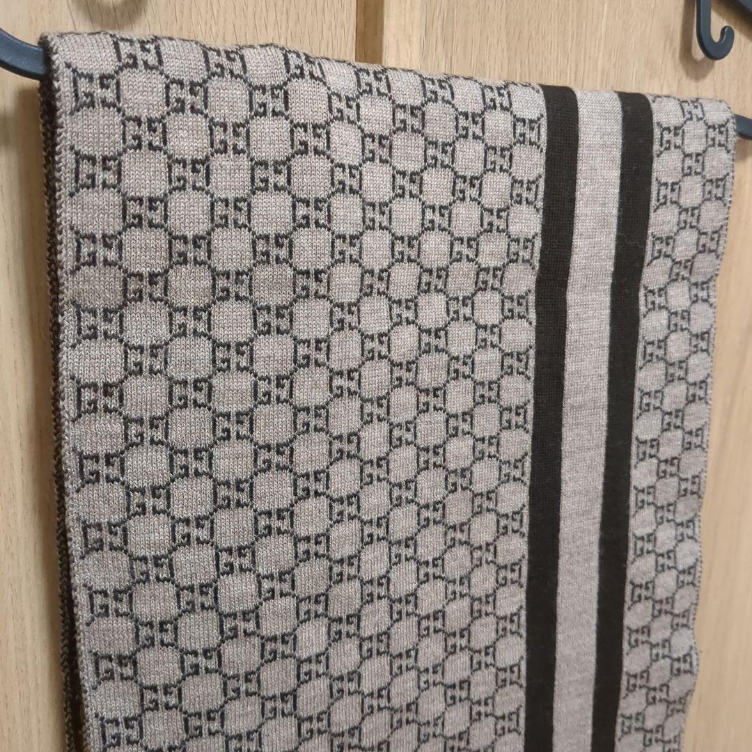 美品 正規店購入 GUCCI マフラー ストール リバーシブル