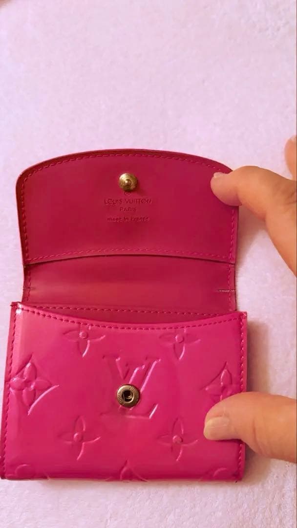m*o様 Louis Vuitton ヴェルニ　小物財布 赤 ピンク