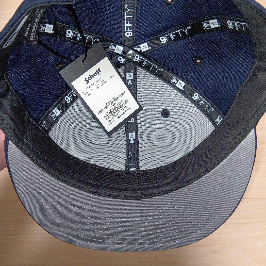 Schott　NEW ERA ニューエラ　キャップ　9fifty ネイビー