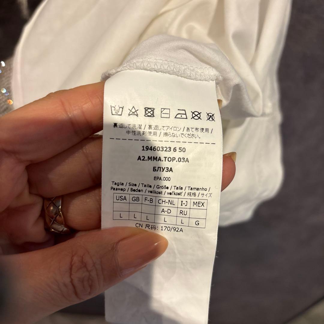 MaxMara MMドックTシャツ ホワイト　Ｌ