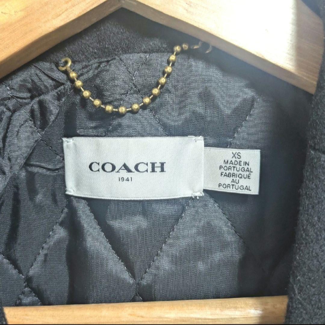 コーチ COACH ショートコート ジャケットXSサイズ ブラック