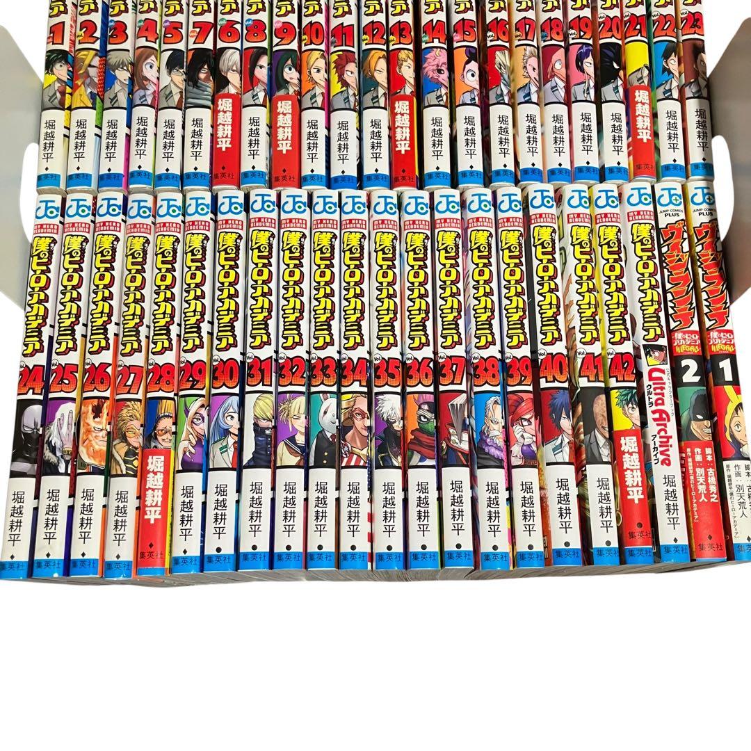 僕のヒーローアカデミア 全巻セット　1〜42巻+関連本3冊/計45冊【良品】