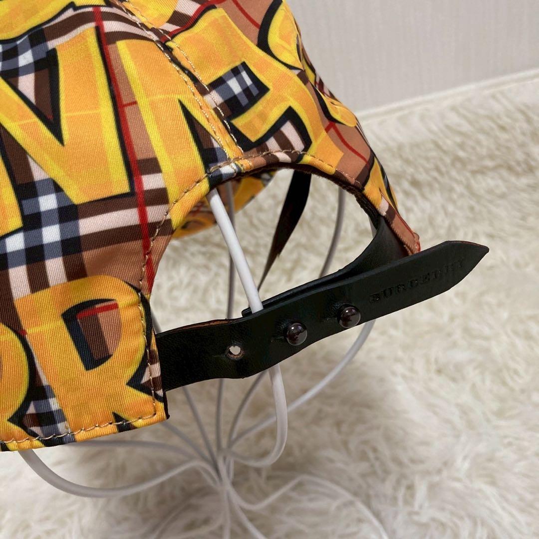 BURBERRY London ベースボールキャプ ブラウン イエロー