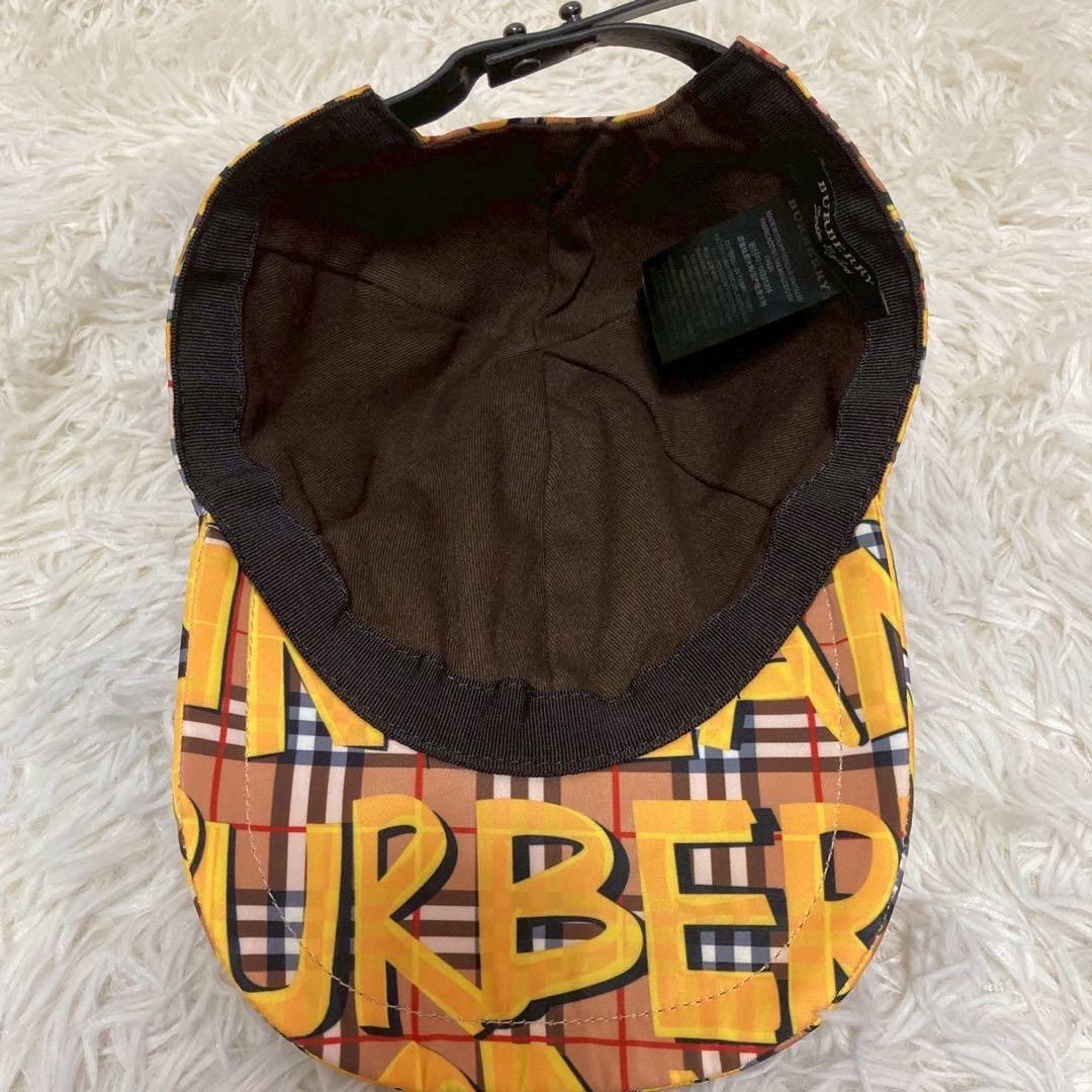 BURBERRY London ベースボールキャプ ブラウン イエロー