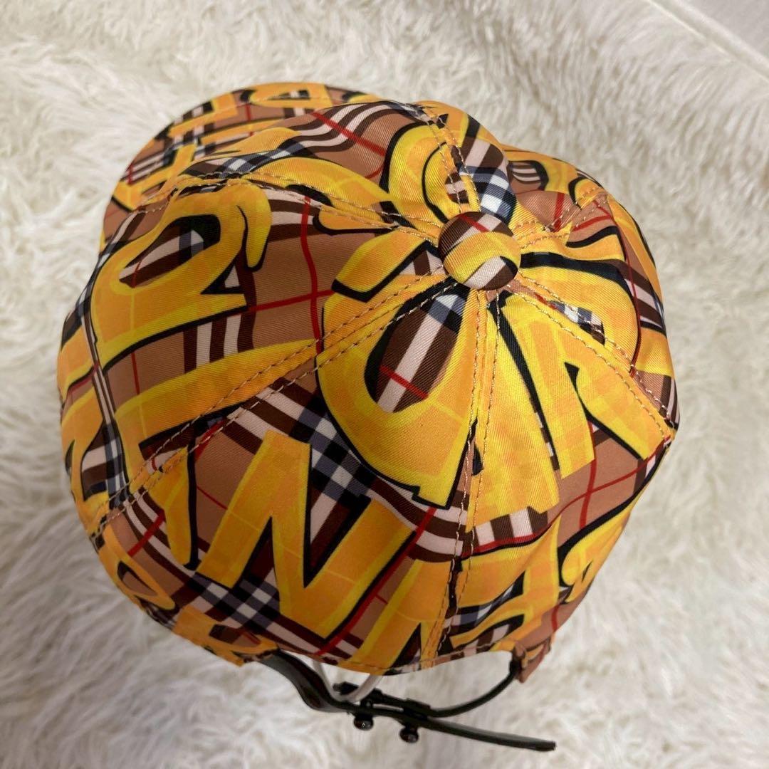 BURBERRY London ベースボールキャプ ブラウン イエロー