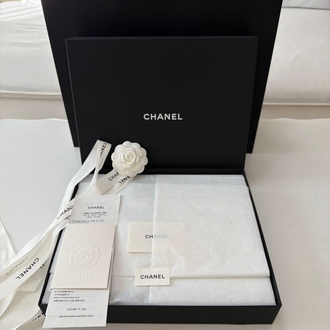 【新品未使用】CHANELシャネル2026年2月購入品リバーシブル マフラー希少