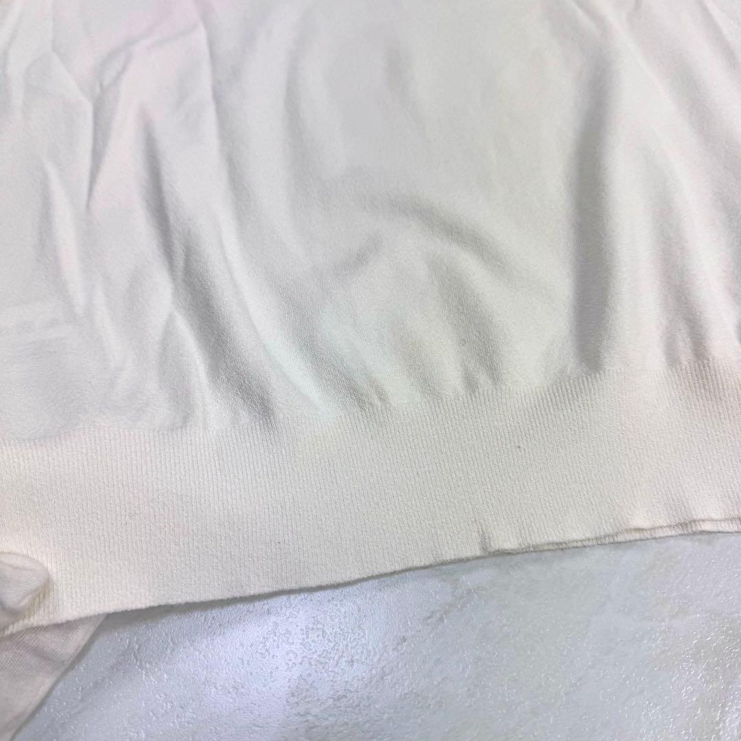 CHANEL 半袖 伸縮性 ニット ココマーク リンガー Tシャツ 46