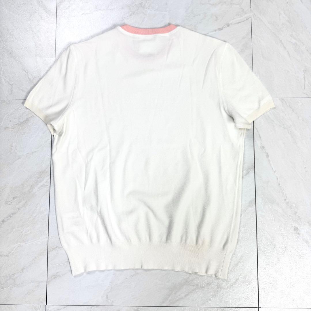 CHANEL 半袖 伸縮性 ニット ココマーク リンガー Tシャツ 46