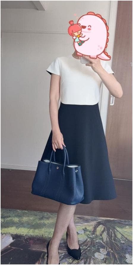 入学式・卒業式★YOKO CHAN製　Aライン　ひざワンピース　M