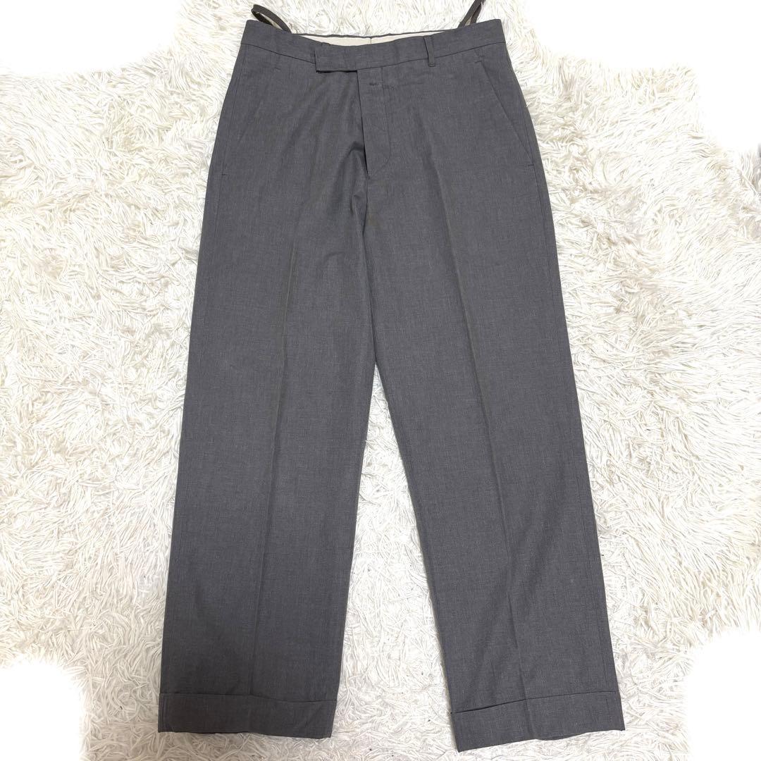 本人期 HELMUT LANG ヘルムートラング スーツ 46 イタリア製グレー
