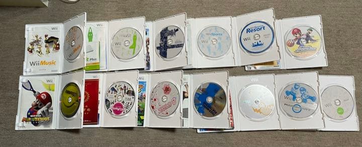 Wii いろいろセット　7/22動作確認済み　ソフト13枚　バランスWiiボード